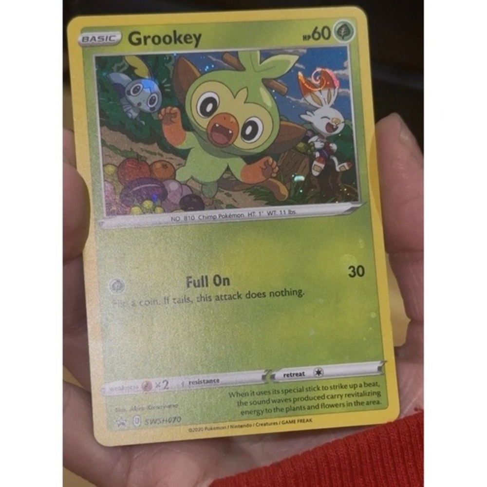 Grookey SWSH 070 Black Star Promo HD MEW‎ Swirl🌀DAMAGED!! See pics cosmos